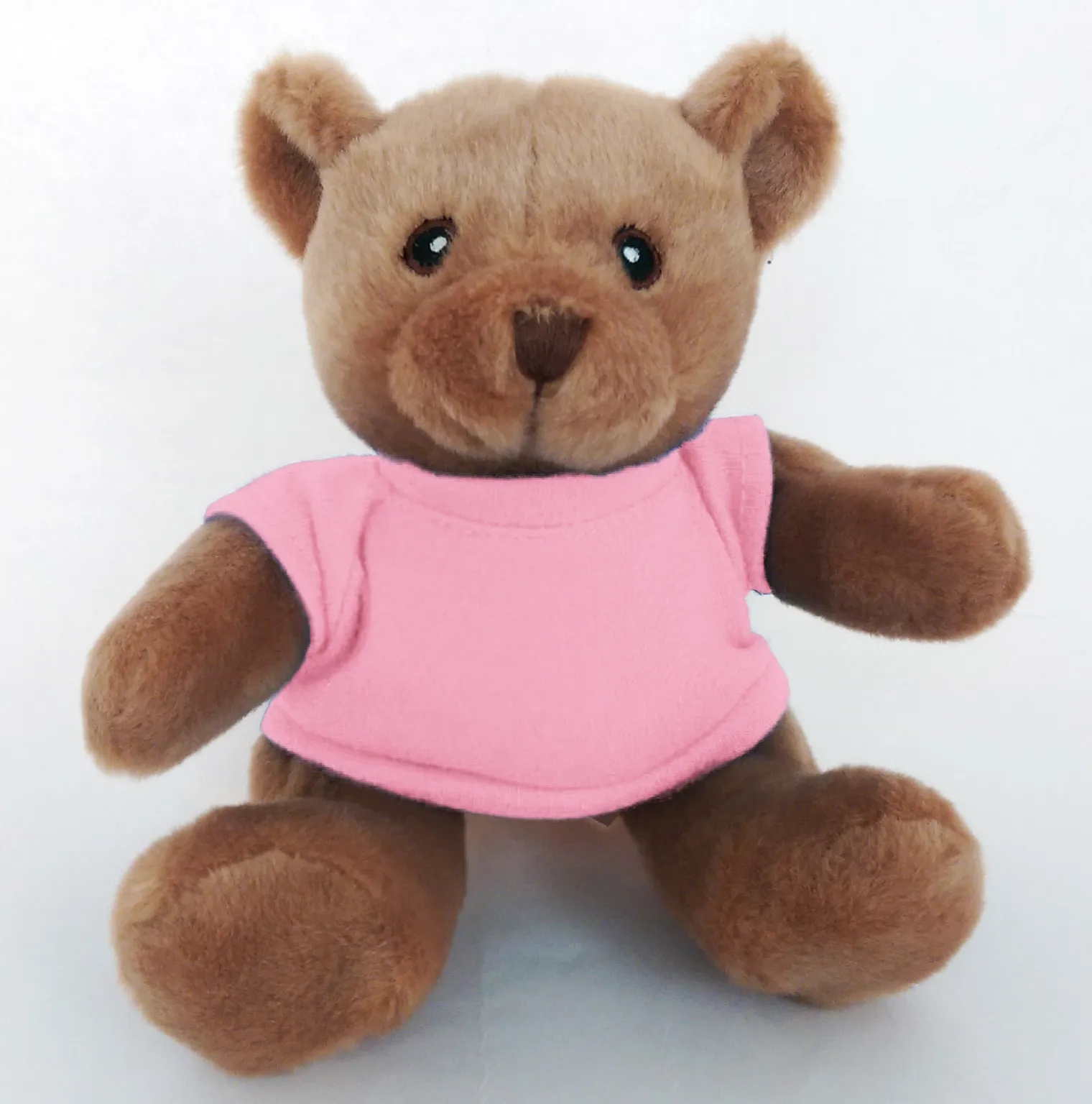 6" Beanie Brown Bear with Embroidered Eyes 23