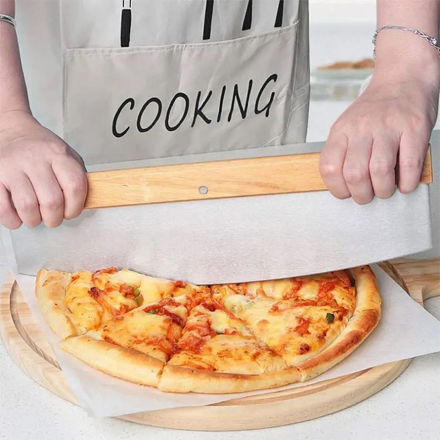 Wooden Handle Pizza Knife 6