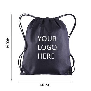 Student Drawstring Backpacks Canvas Bundle Pocket 4