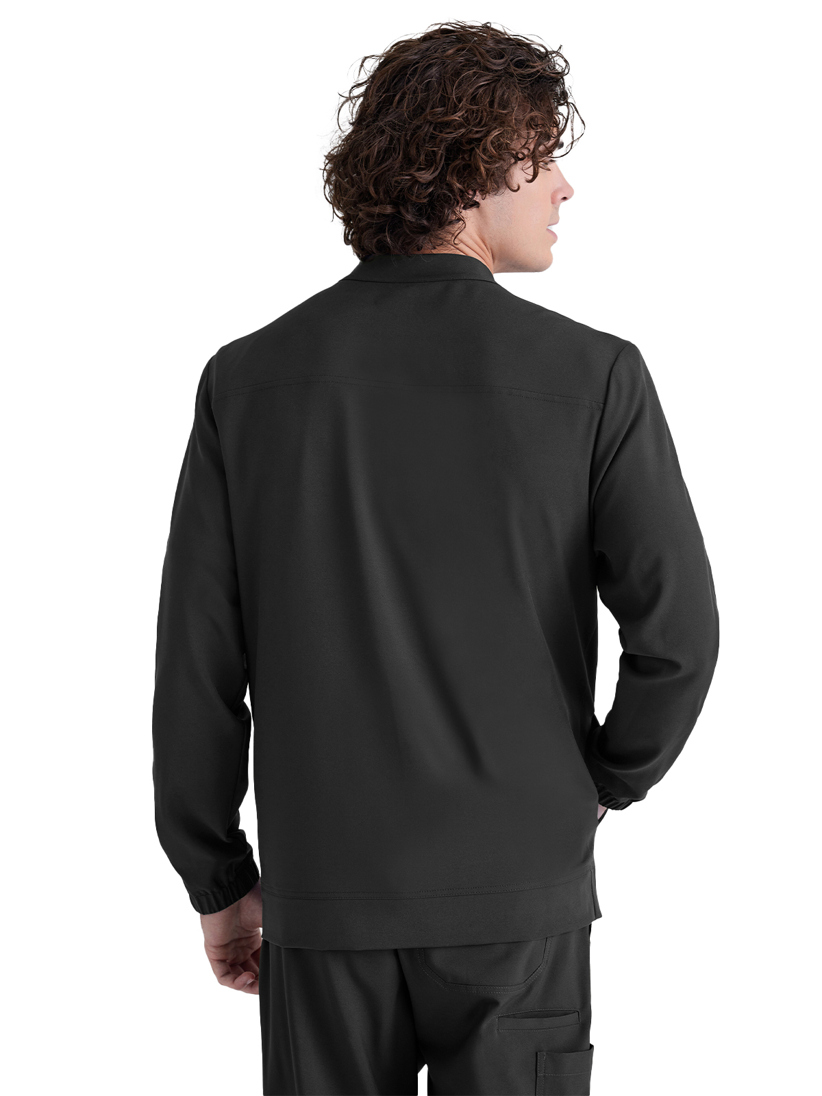Grey's Anatomy Evolve Stretch - Men's Three-Pocket Cycle Warm Up Scrub Jacket 5