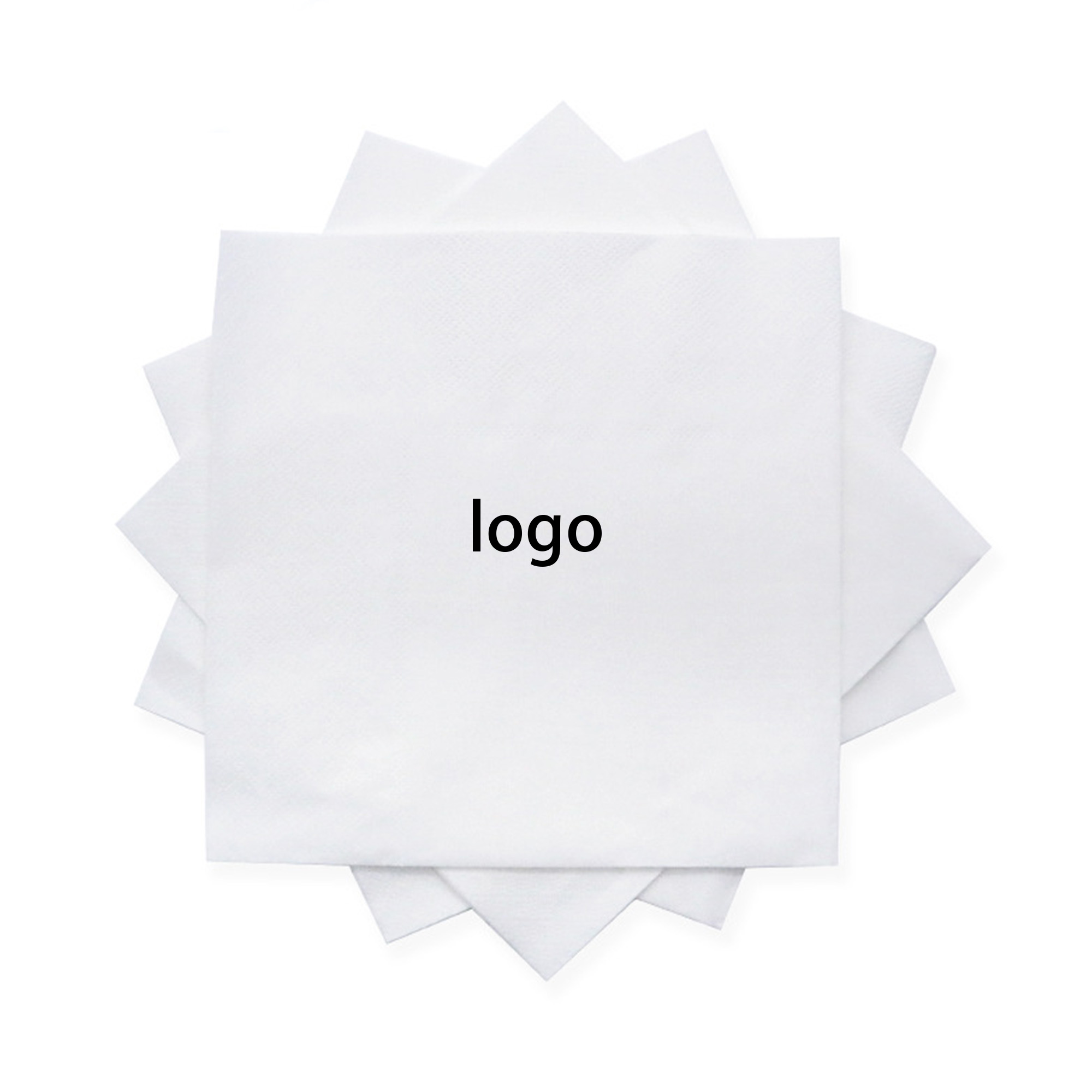 White 3 Ply Colored Beverage Napkins 1
