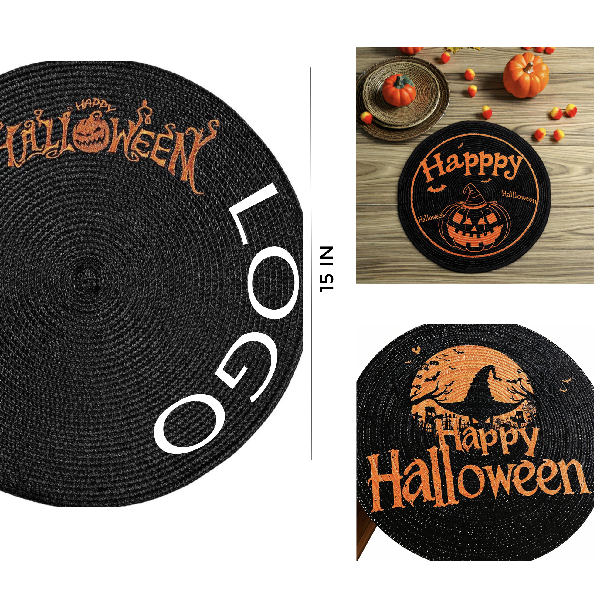 MOQ 50 PCS Festive Halloween Table Mat 1