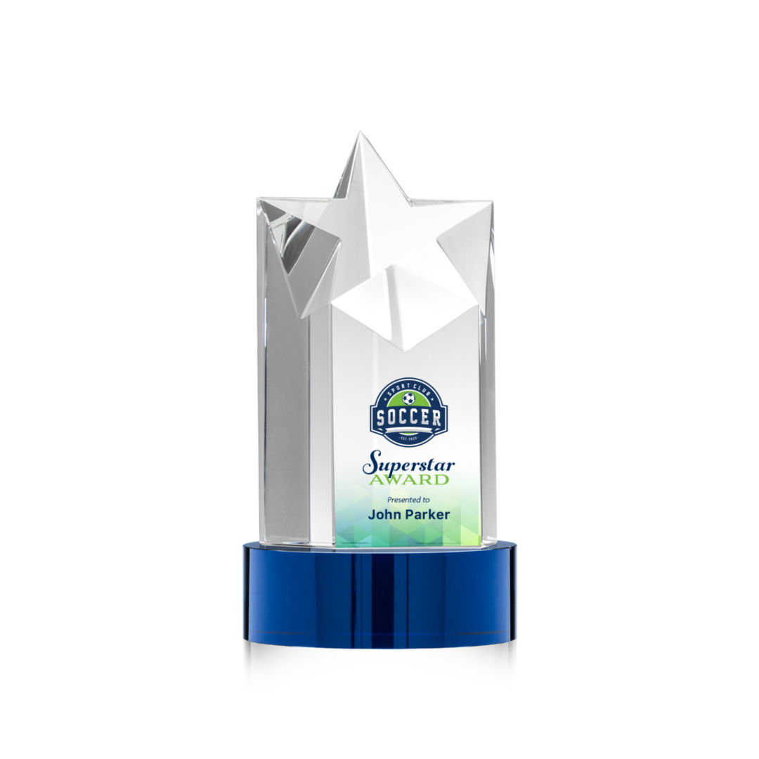 Berkeley VividPrint™ Award on Stanrich Base - Blue 3