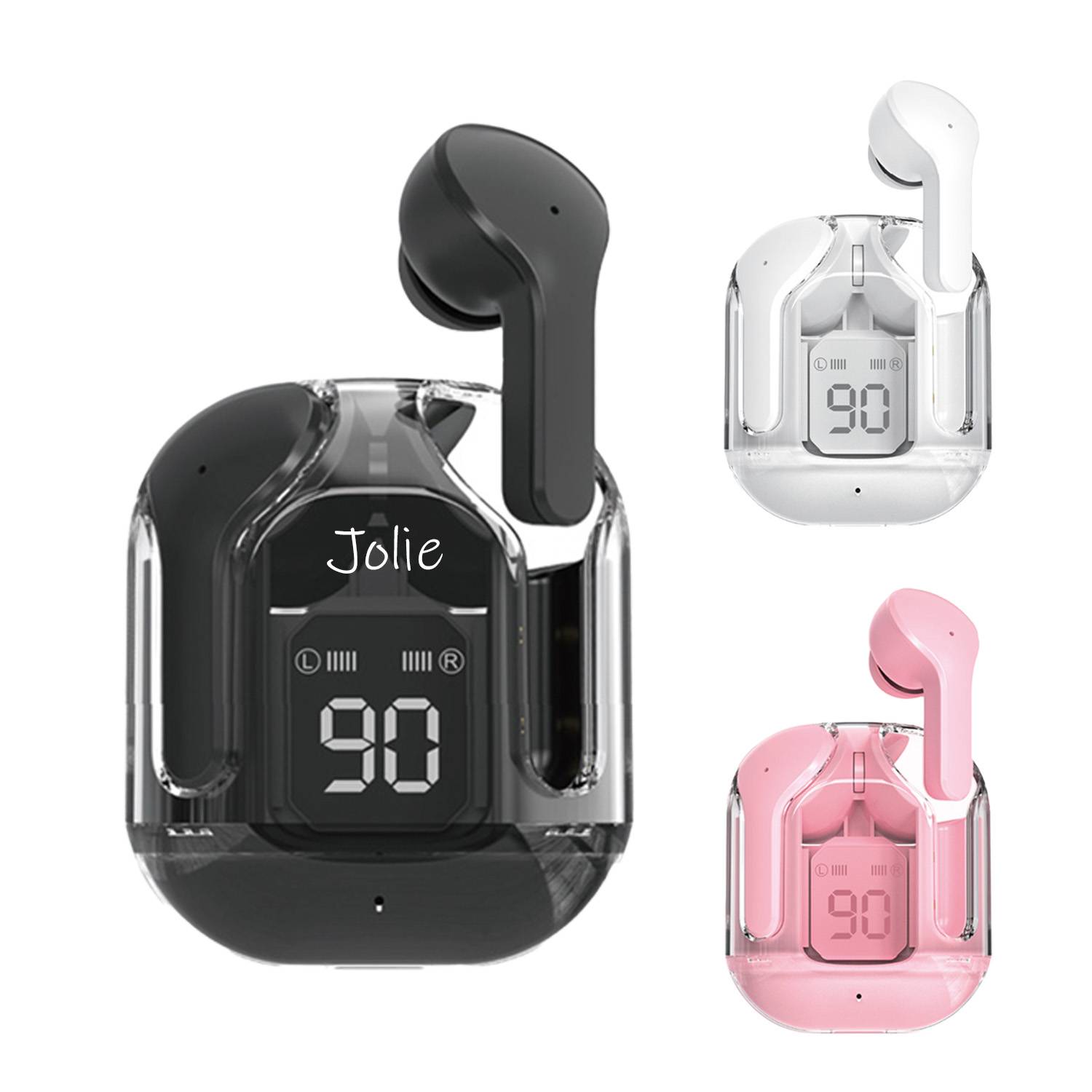 Transparent bluetooth headset earphone