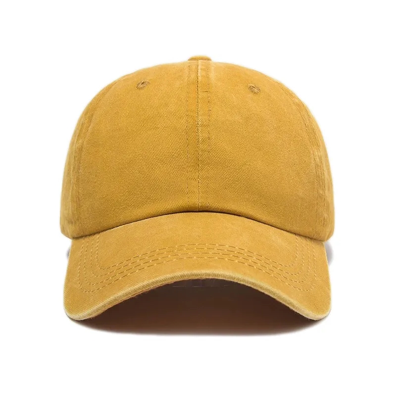MOQ10 Vintage Cotton Washed Adjustable Baseball Caps 12