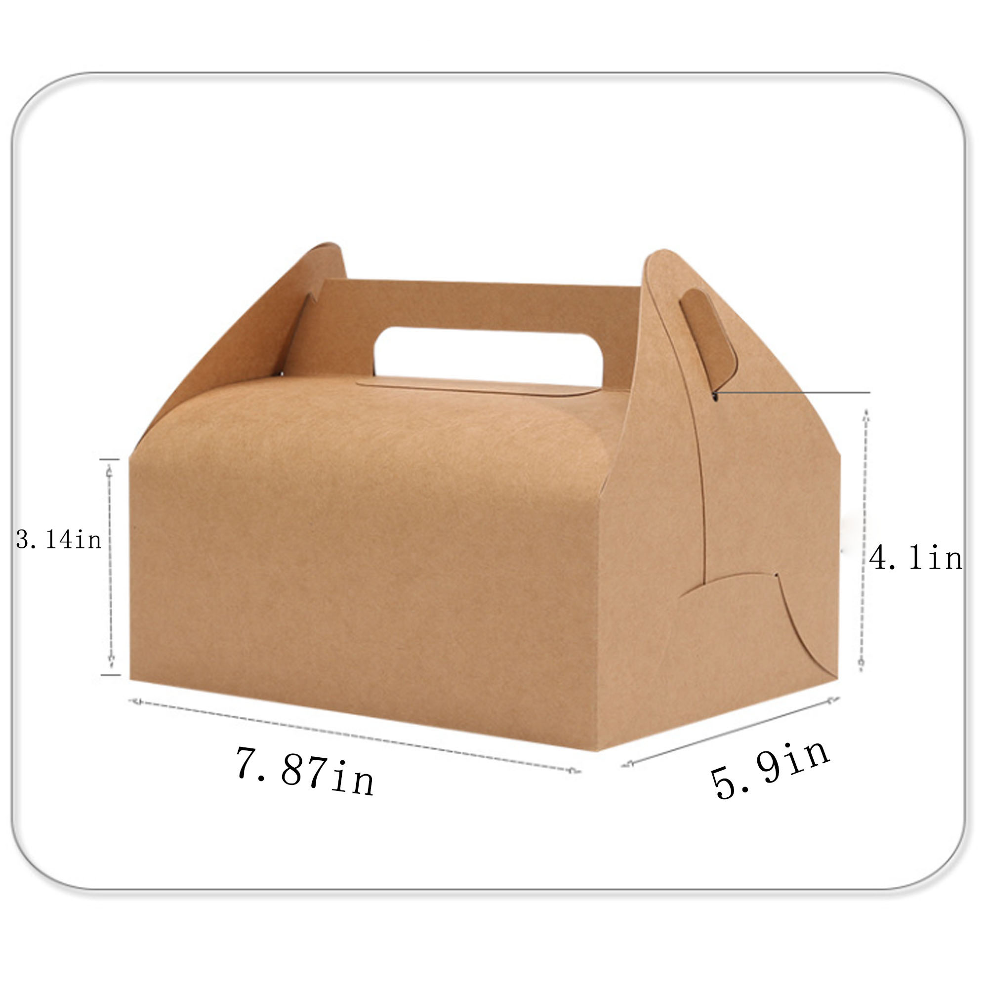 Eco-friendly Kraft Paper Cake Packaging Box for Bakeries 4