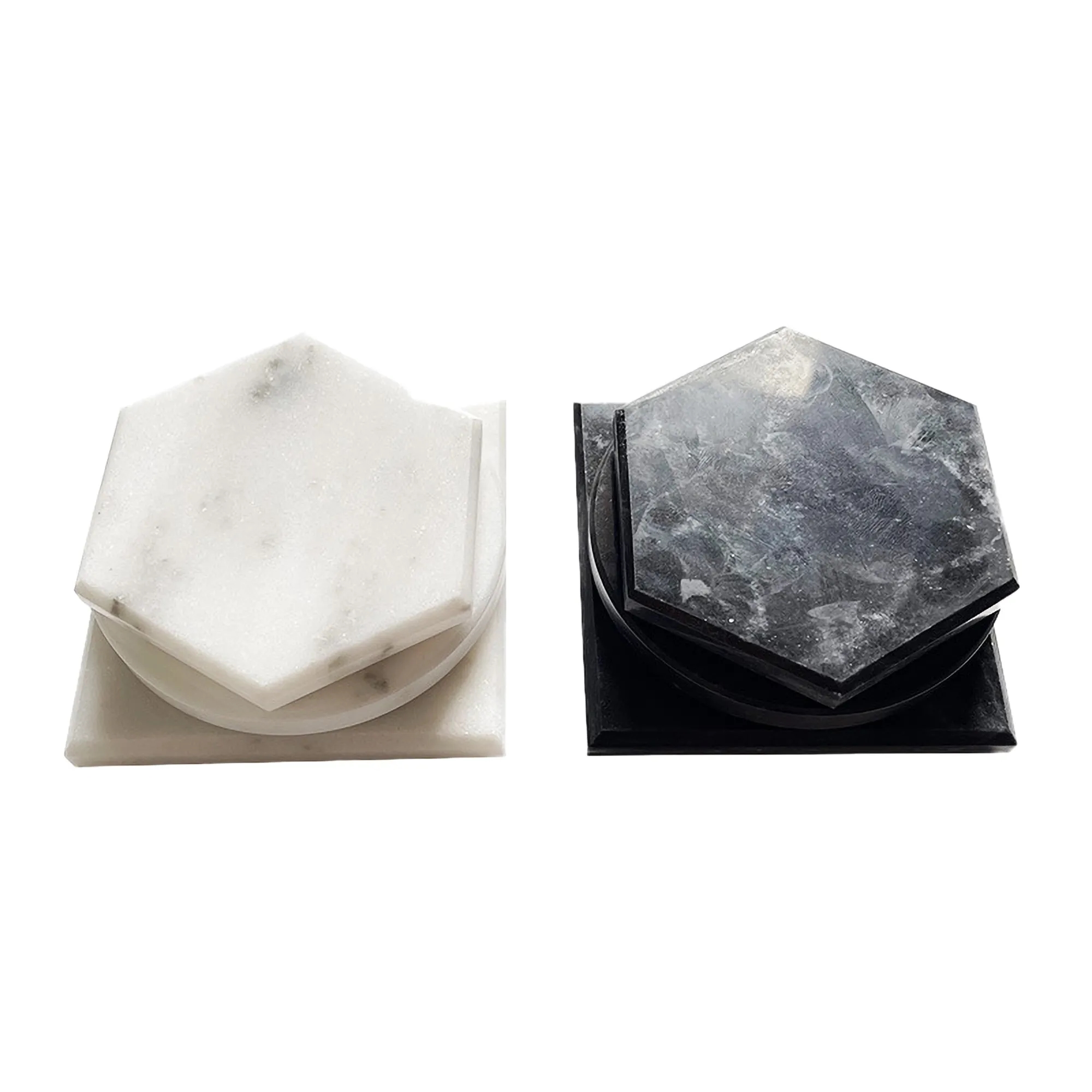 Marble Coaster Stylish Home Stone Neutral Morden 2