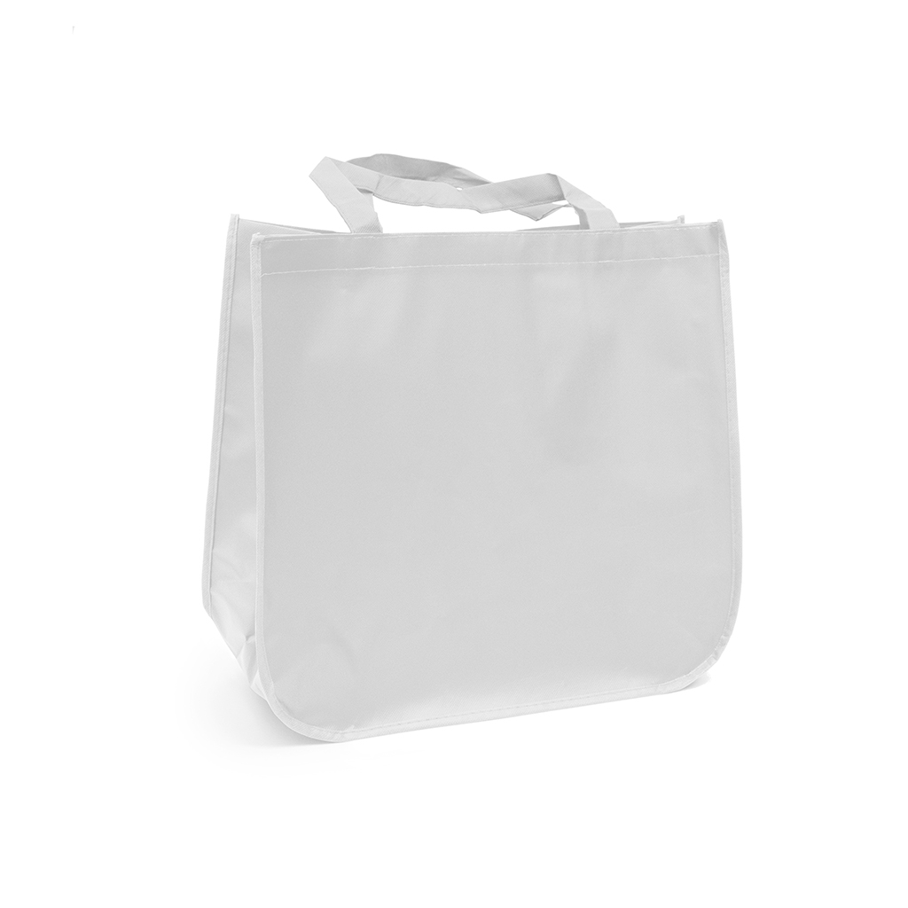 Large laminated Grocery Tote with heat transfer logo 12