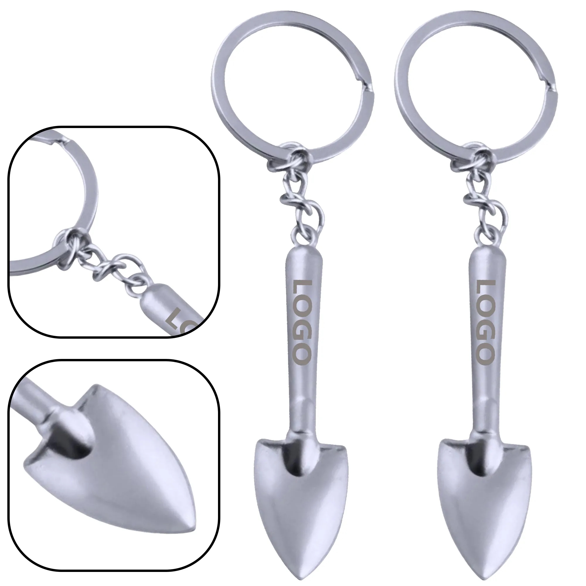 Compact Shovel Keychain Alloy Gift MOQ20 2