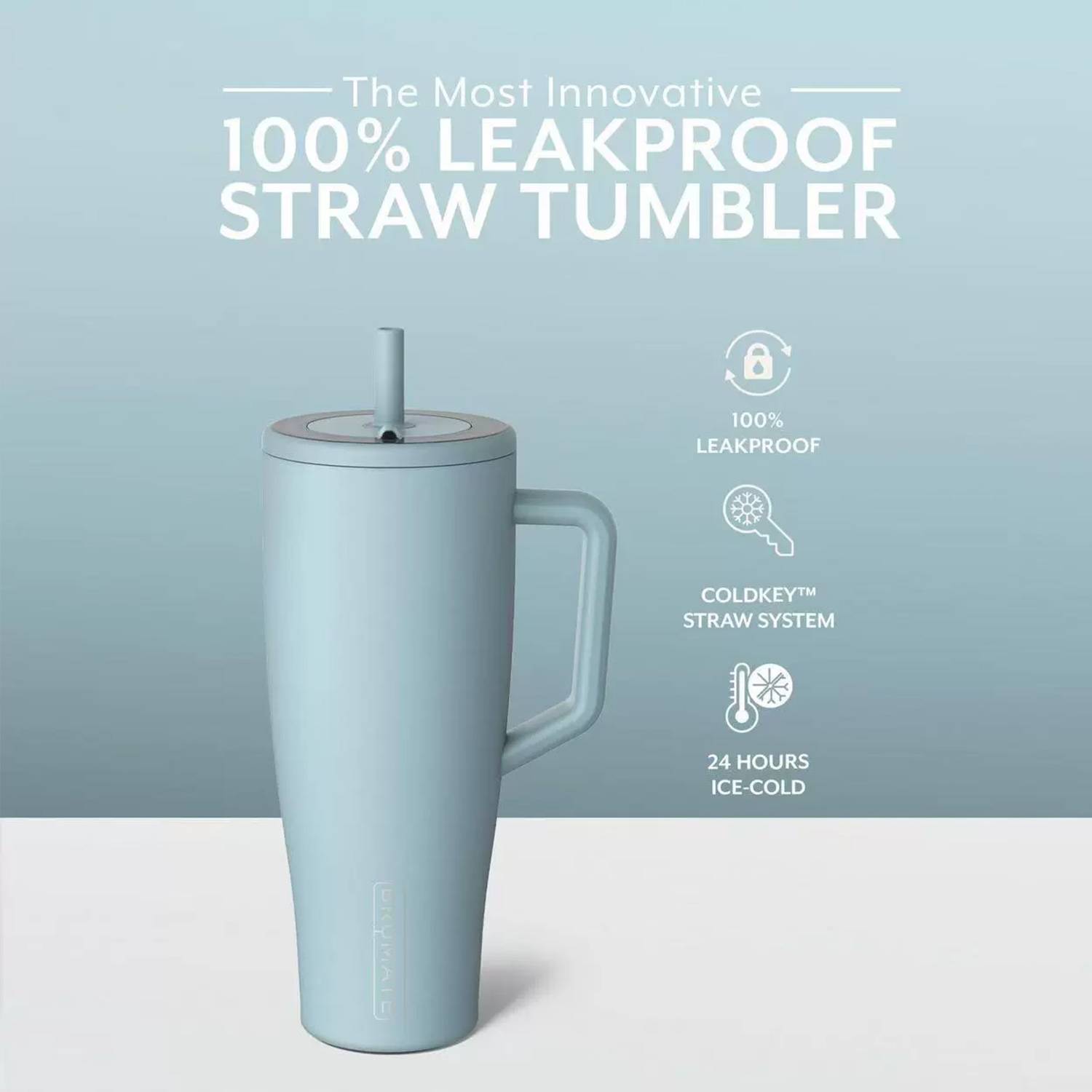 30&40 OZ Stainless Steel Tumbler Cup w/ Handle and Straw 3