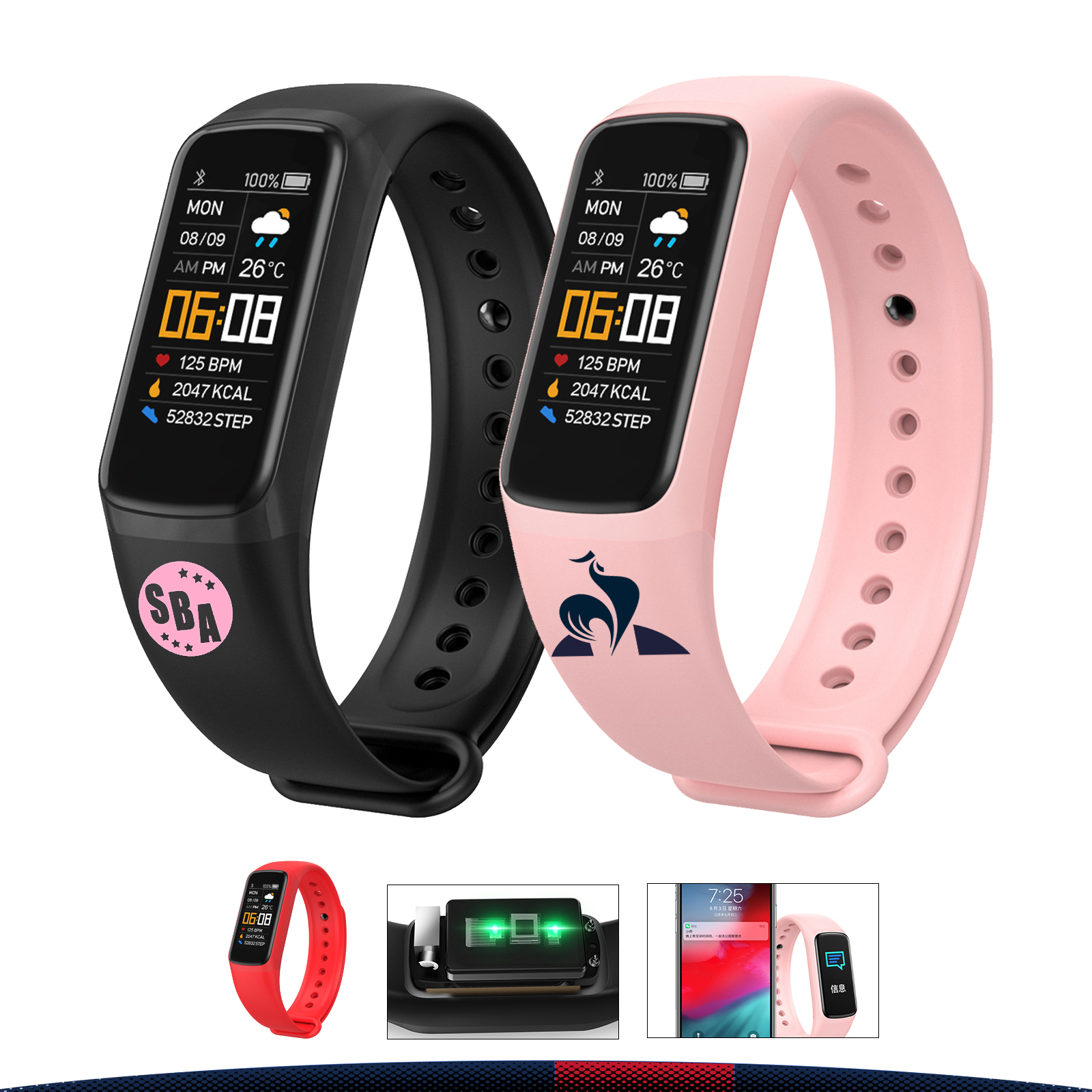 Wicor Smart Pedometer Bracelet 4