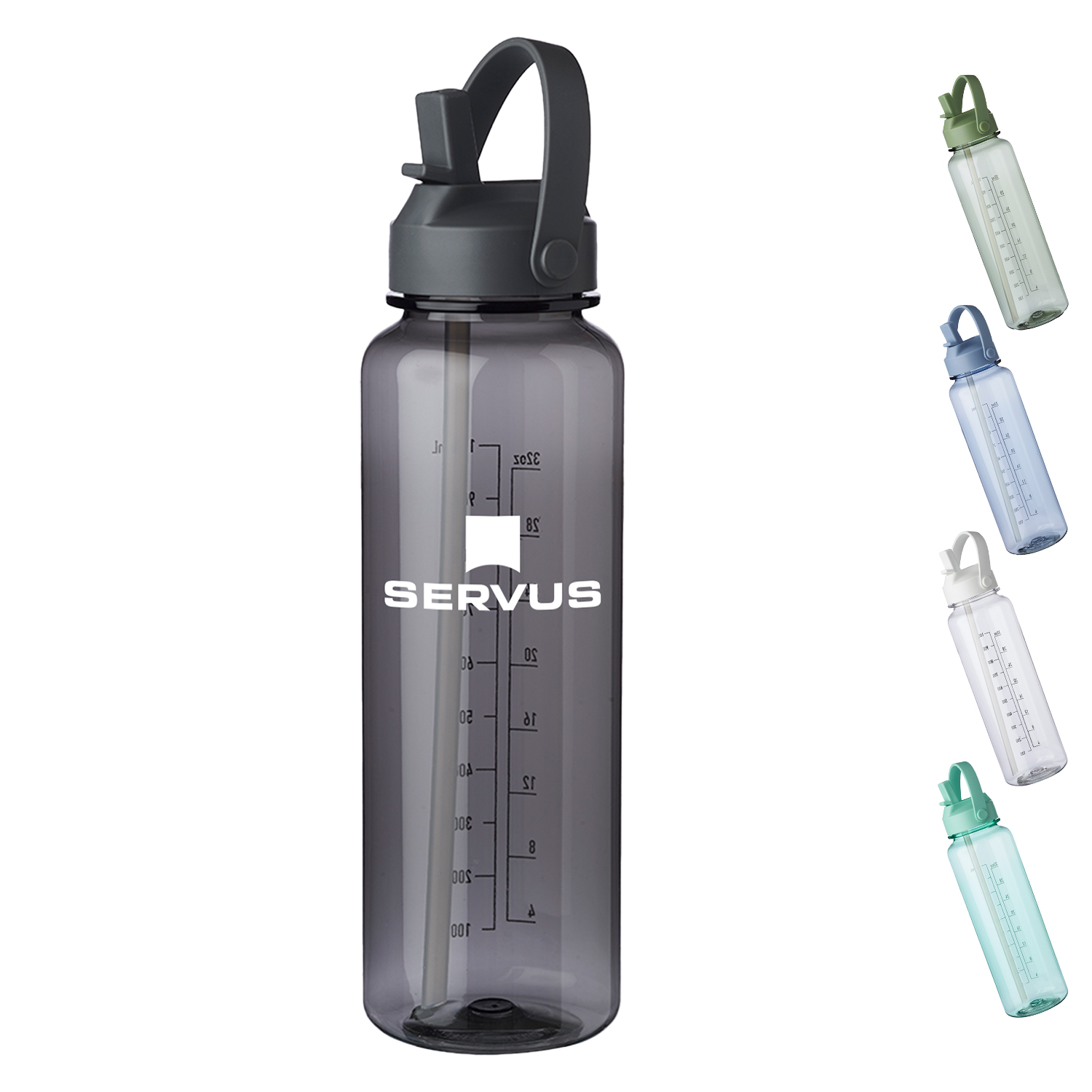 Water Bottle with Measurements, 40 oz. 1