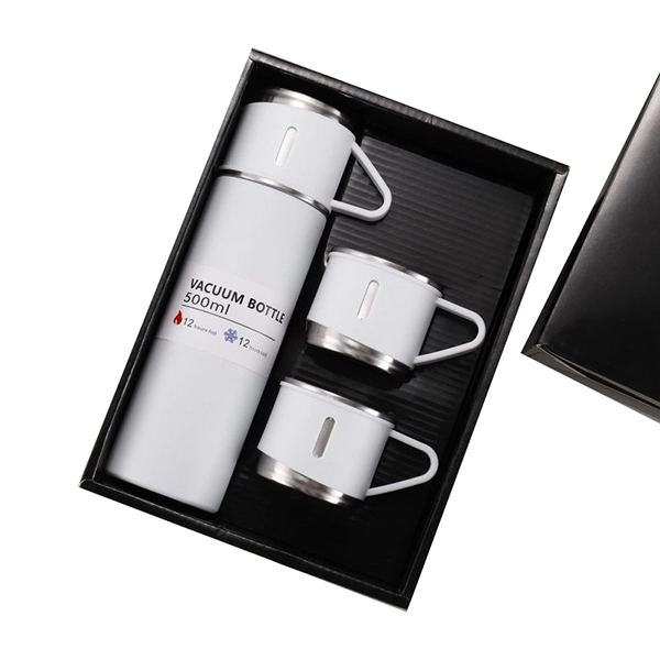 16.9oz Vacuum Insulated Bottle with 3 Cups 7