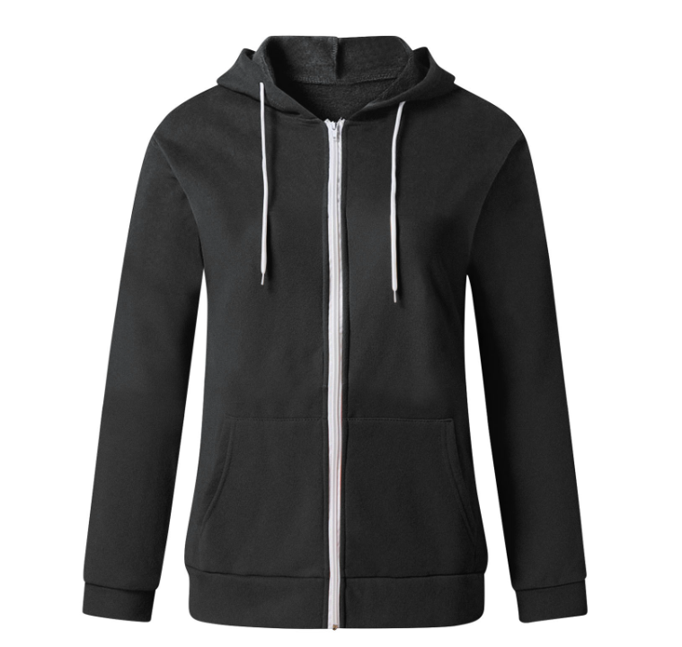 Women'S Color Block Zip Up Hoodie Sweatshirt/Long Sleeve 3