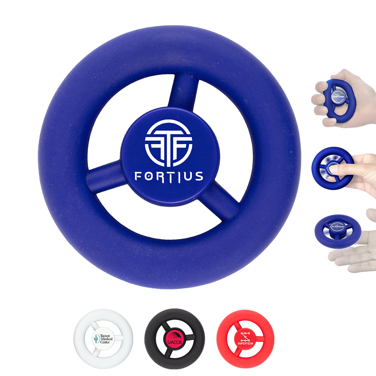 "SPIN SQUEEZE" Rubber Grip and Squeeze Spinning Stress Relieving & Exerciser 2