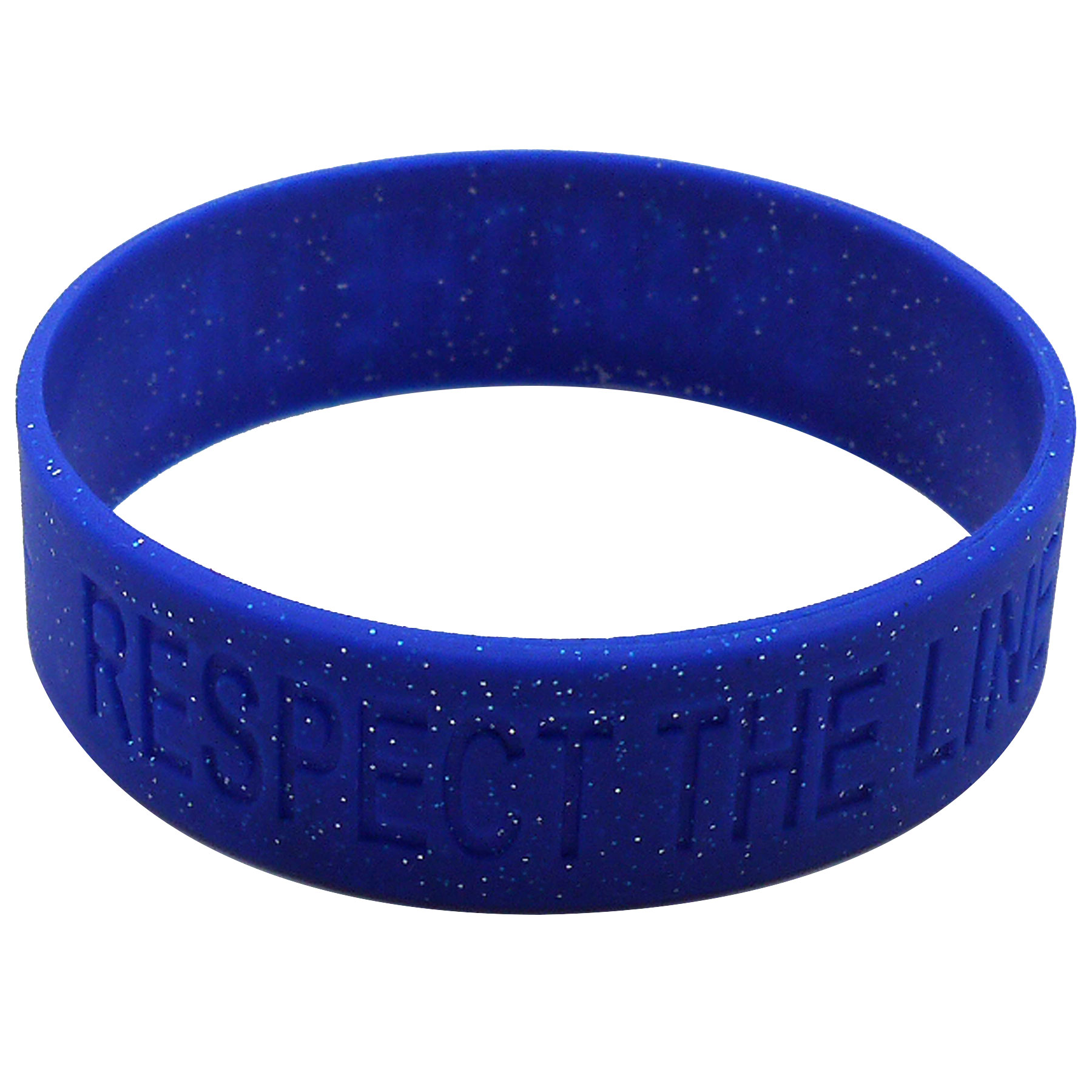 Debossed Silicone Bracelets: 25mm