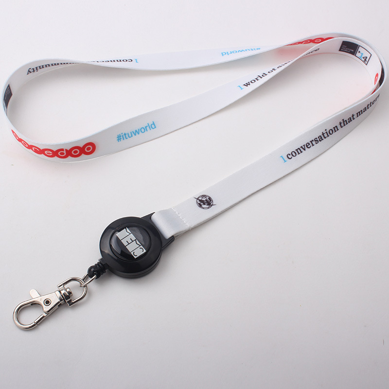 Custom Polyester ID Lanyard w/Retractable Clasp 5