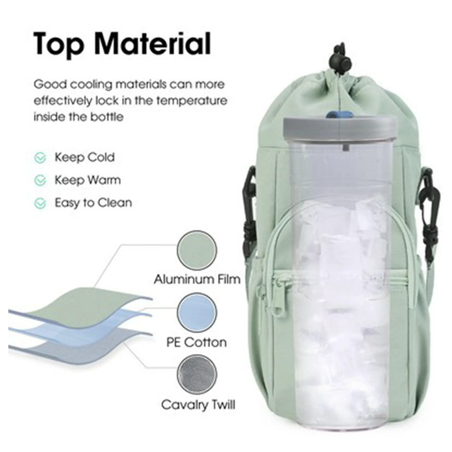 Cup Holder Carrier Bag With Strap 3
