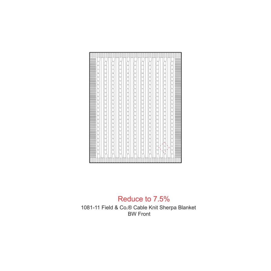 Field & Co.® Cable Knit Sherpa Blanket 120