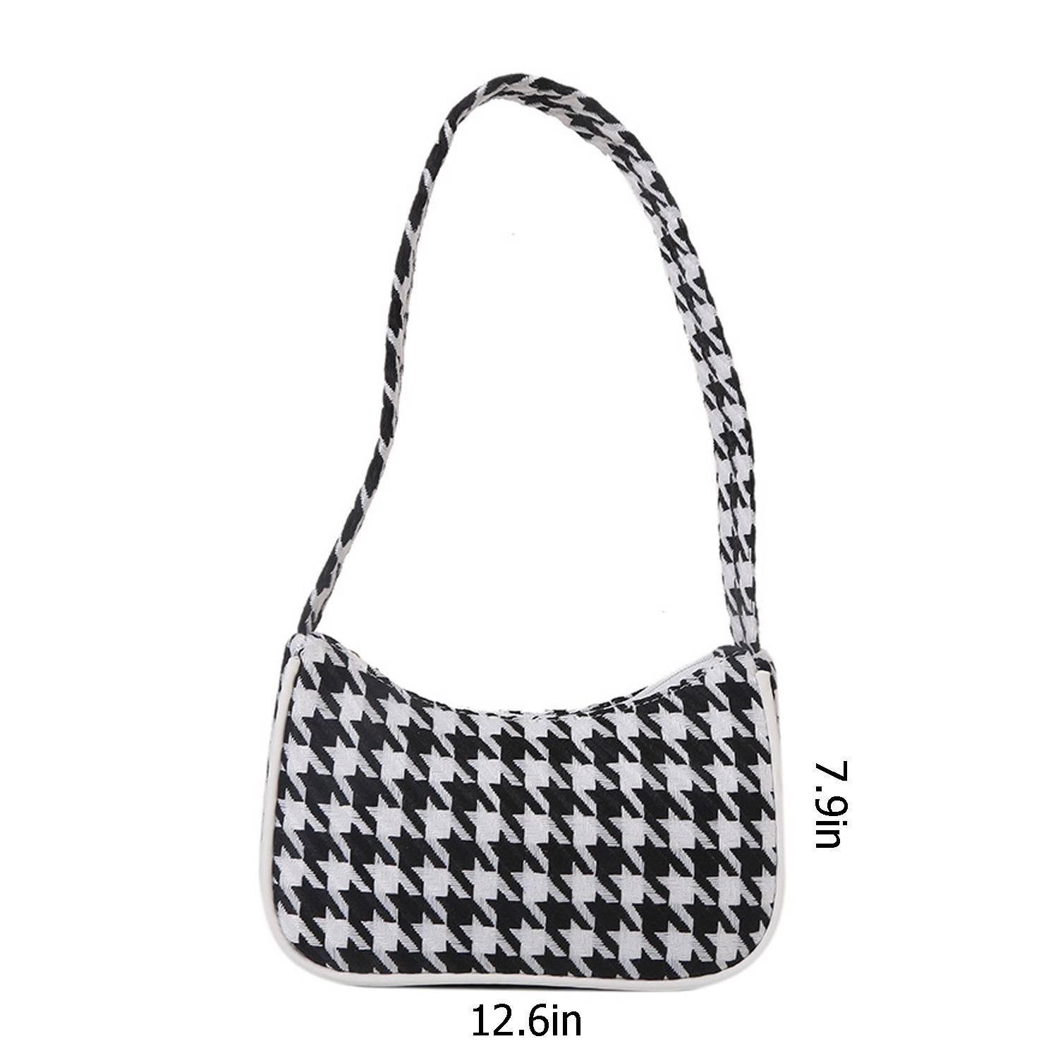 Canvas Back-and-white Checkerboard Tote bag, custom tote bag with logo imprint 4