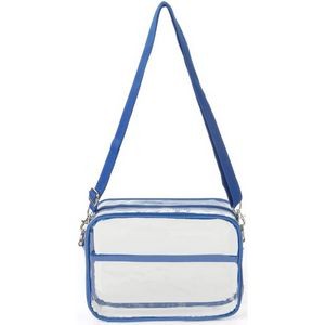 Clear Transparent PVC Cross Body Shoulder Messenger Ba 7