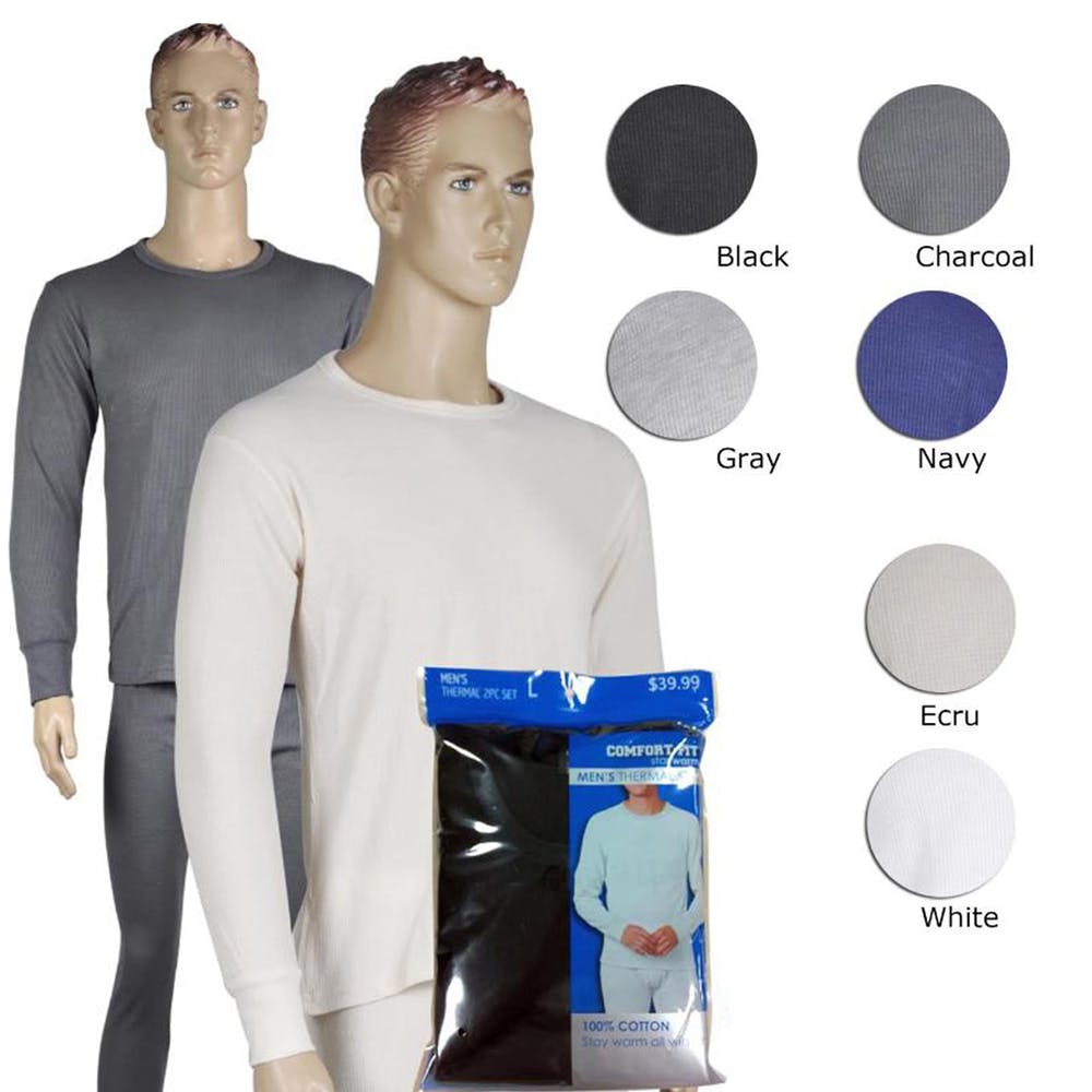 Adult Thermal Underwear Sets - Assorted M - 2 X 2