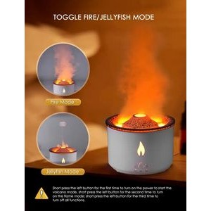 Flame Aromatherapy Diffuser Humidifier 12oz 2