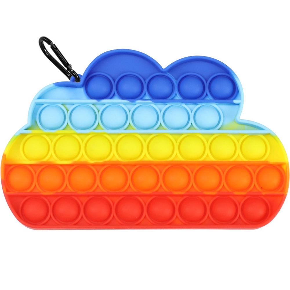 Rainbow clouds Push Pop Bubble Sensory Fidget Toys 2