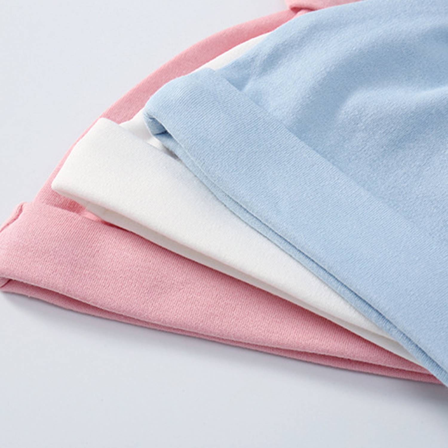 Pure cotton 0-3 months old infants baby hat 4