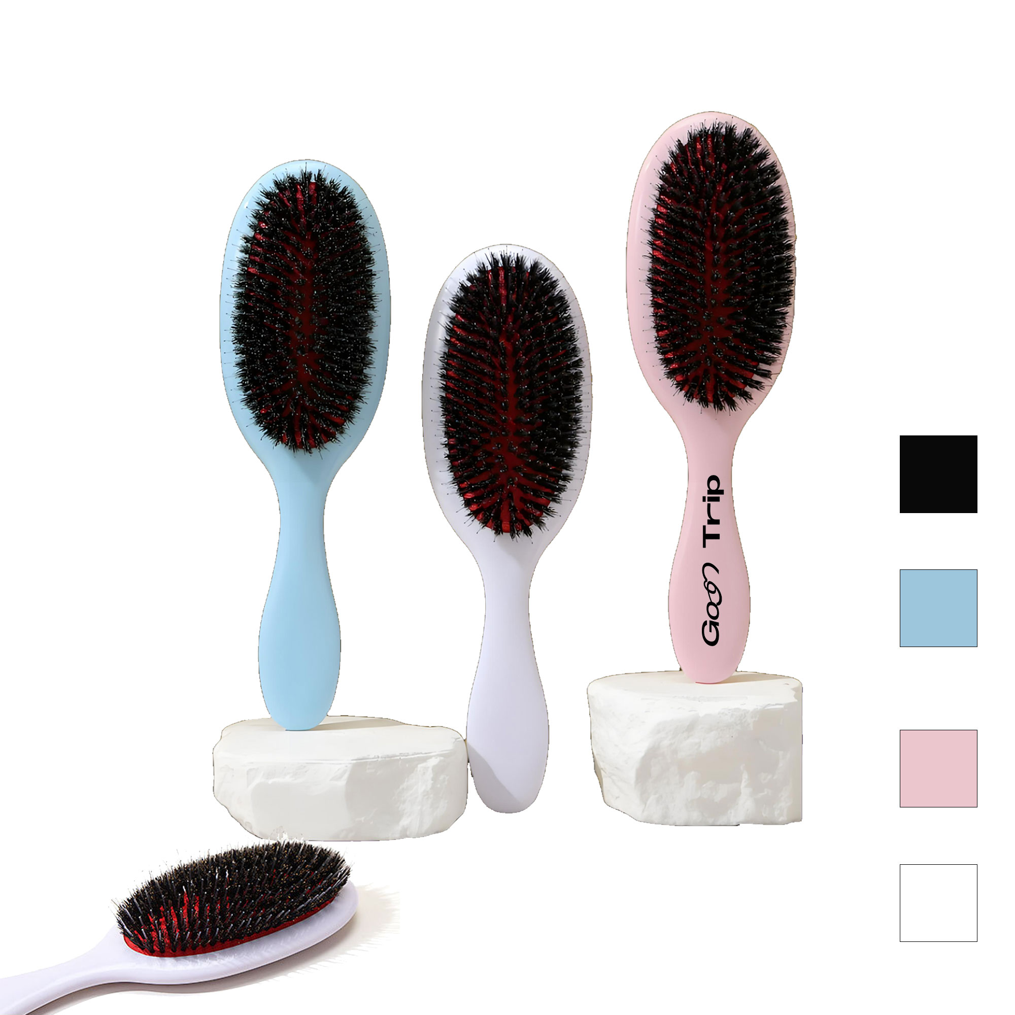 Boar Bristle Hair Brush 2