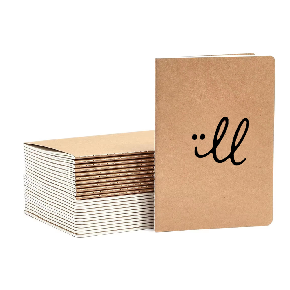 A5 Notebook with Thick Kraft Cover 2