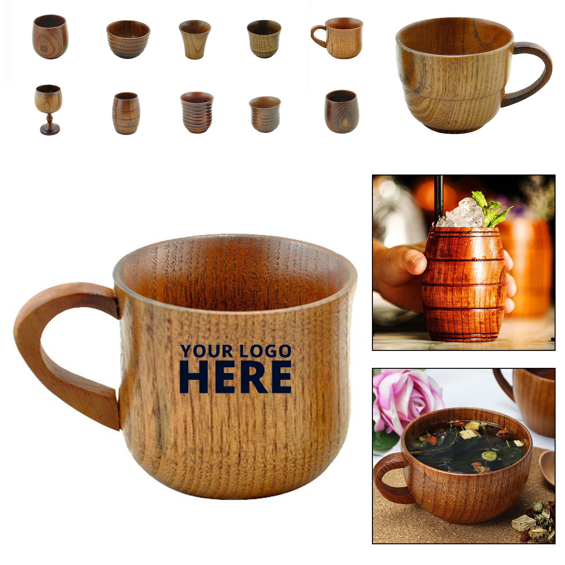 Handmade Wooden Coffee Cup  1