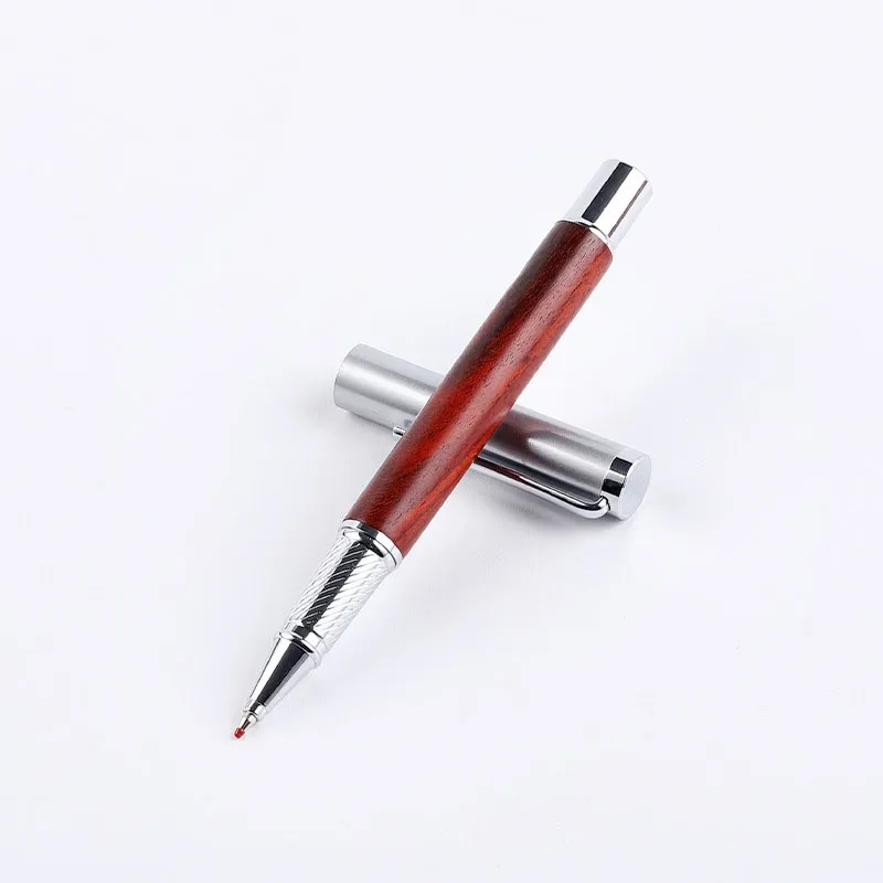 Wood Ballpoint Solid Metal Pen 4