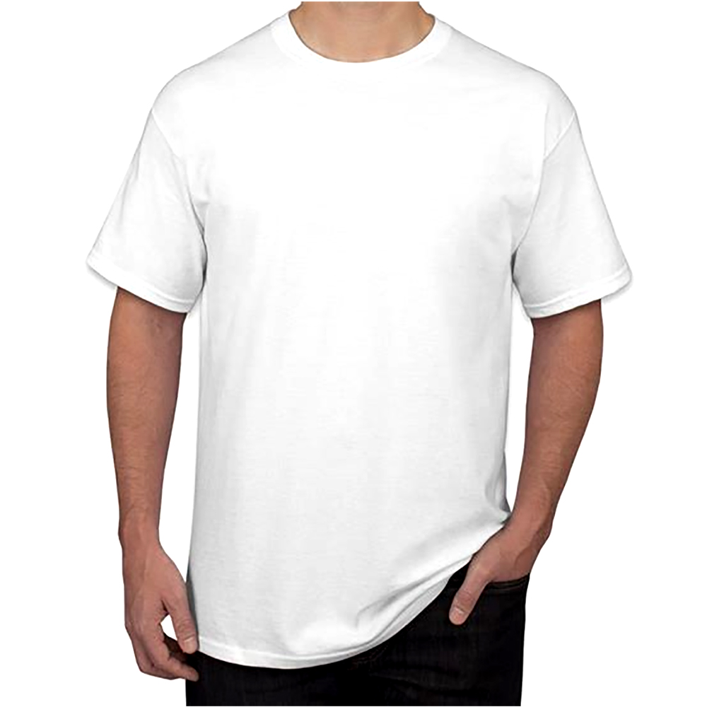 Round Neck White Cotton Shirts 2
