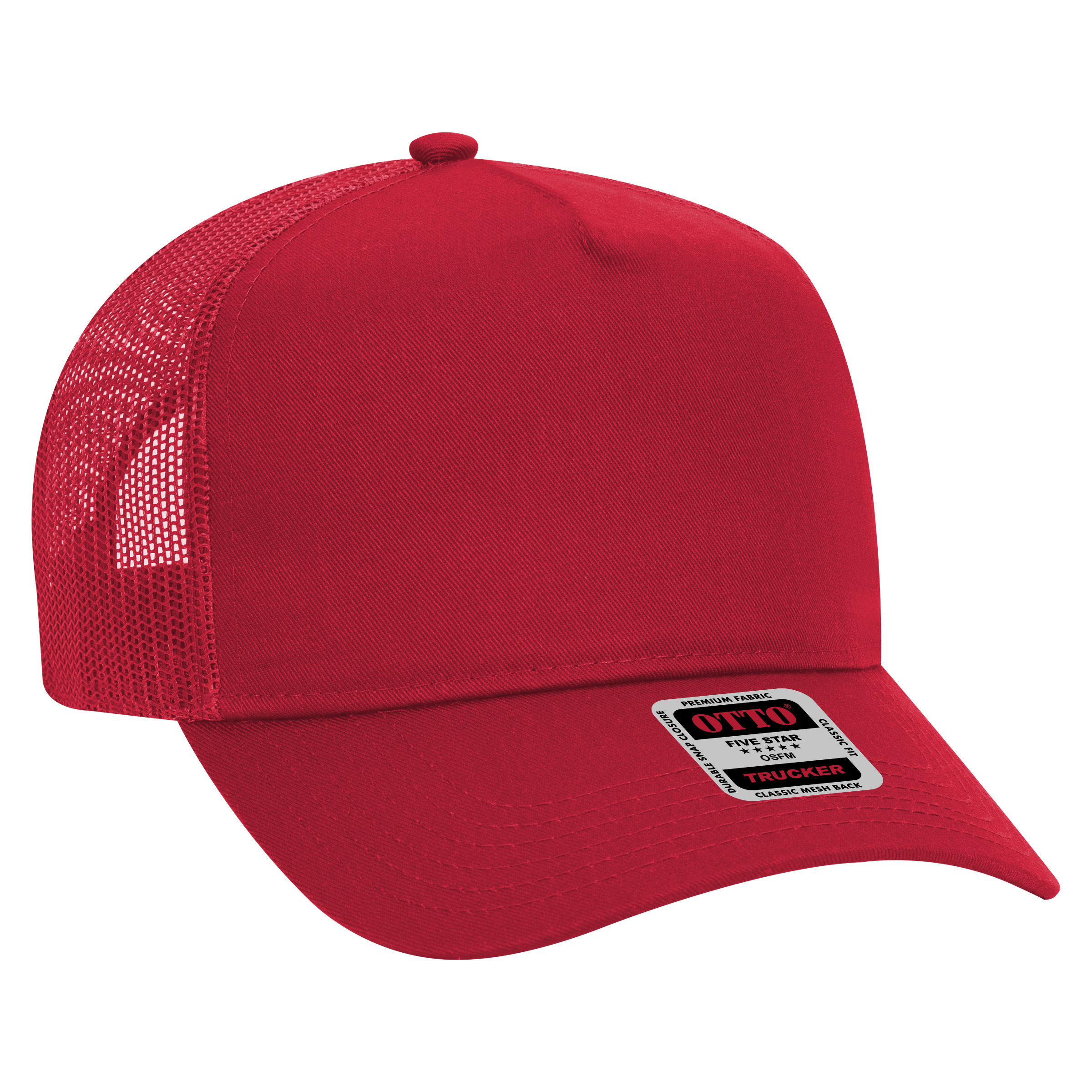 OTTO CAP® 5 Panel Mid Profile Mesh Back Trucker Hat 56