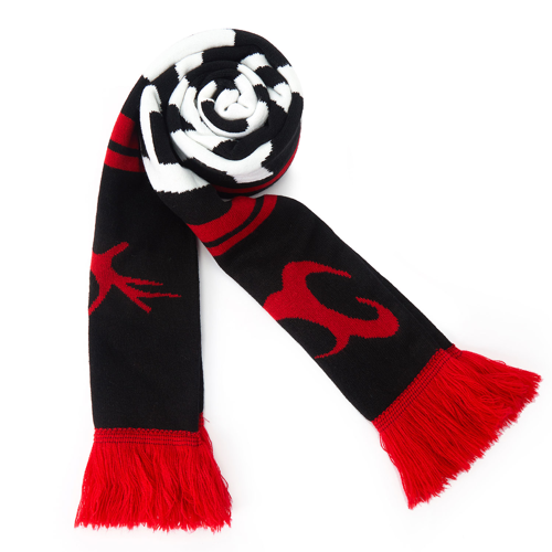 Custom Circular Knit Stretch Acrylic Scarf with Tassel - 12
