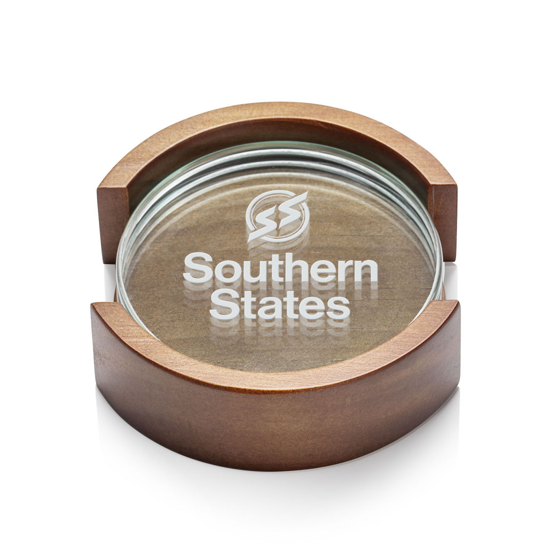 Round Coaster on Colfax Base - Set of 4 5