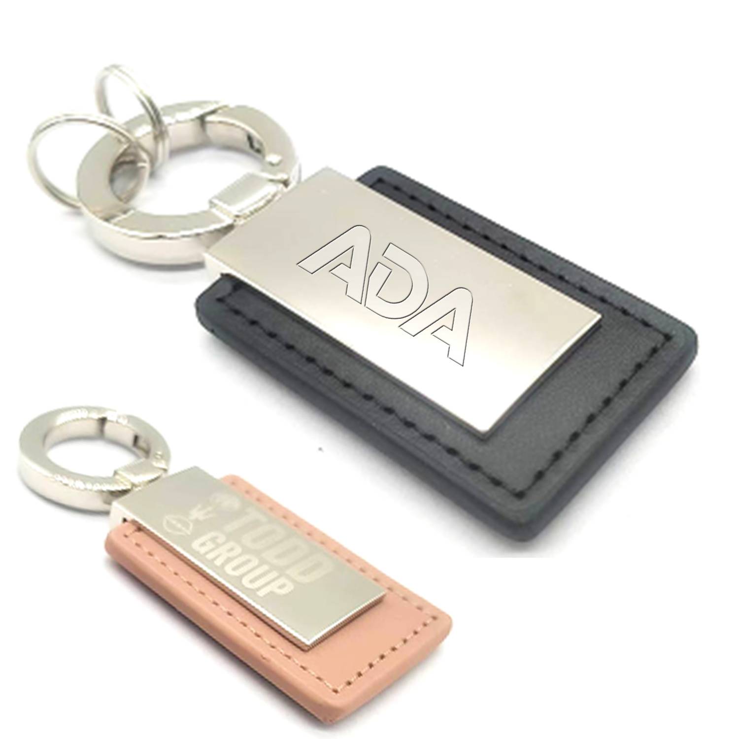 PU Leather Metal Keychain 3