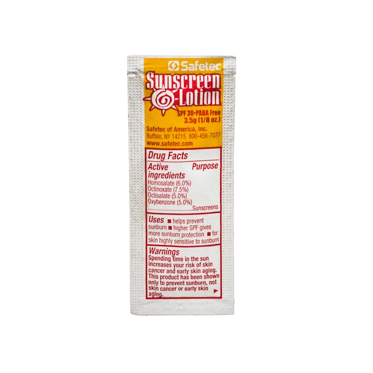 Safetec SPF 30 Sunscreen Packet 1