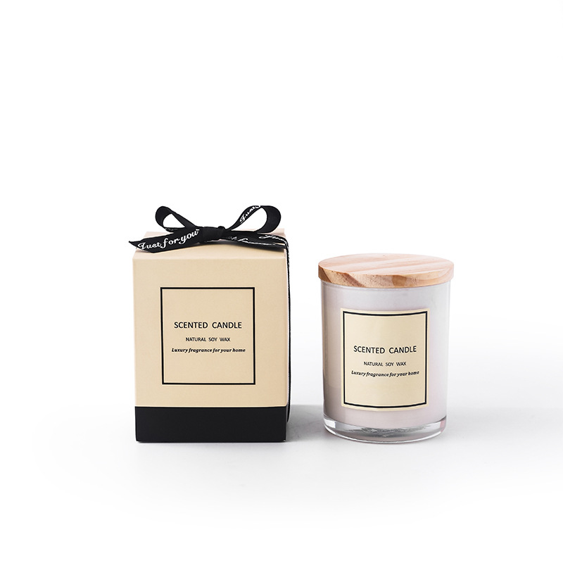 Soy Wax Candle with Bamboo Lid 3 oz 2