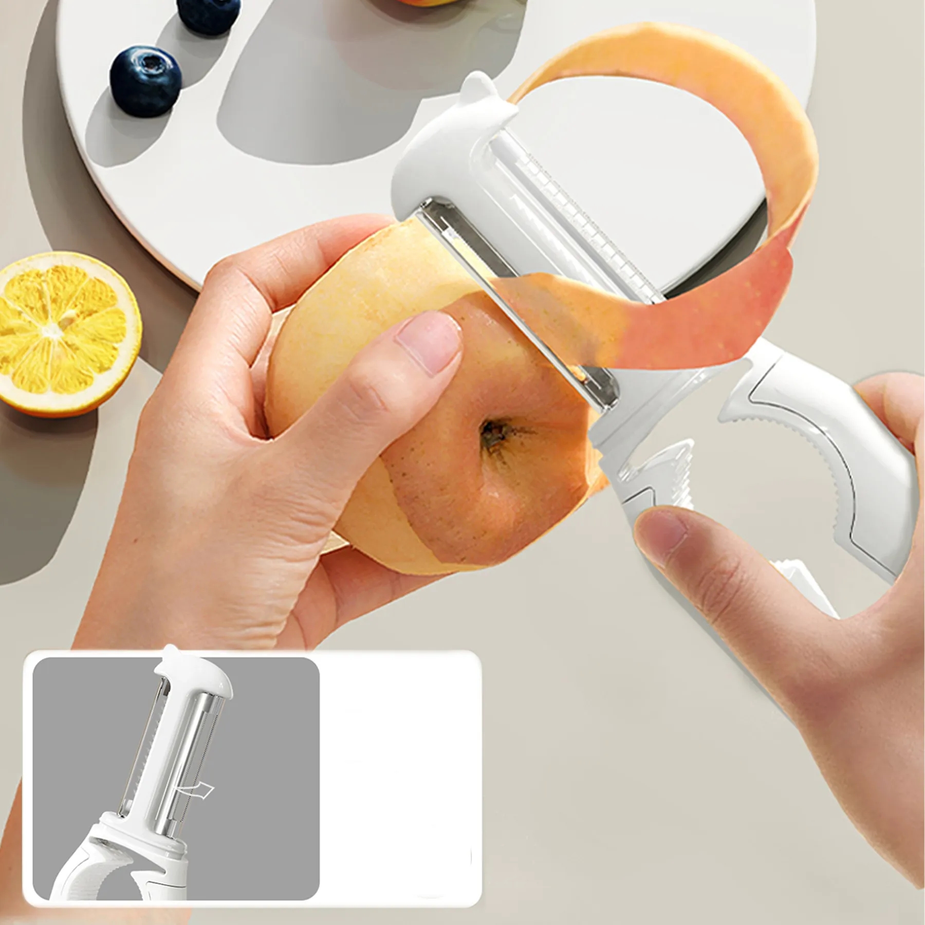 Stainless Steel Multi Functional Apples Peeler 4