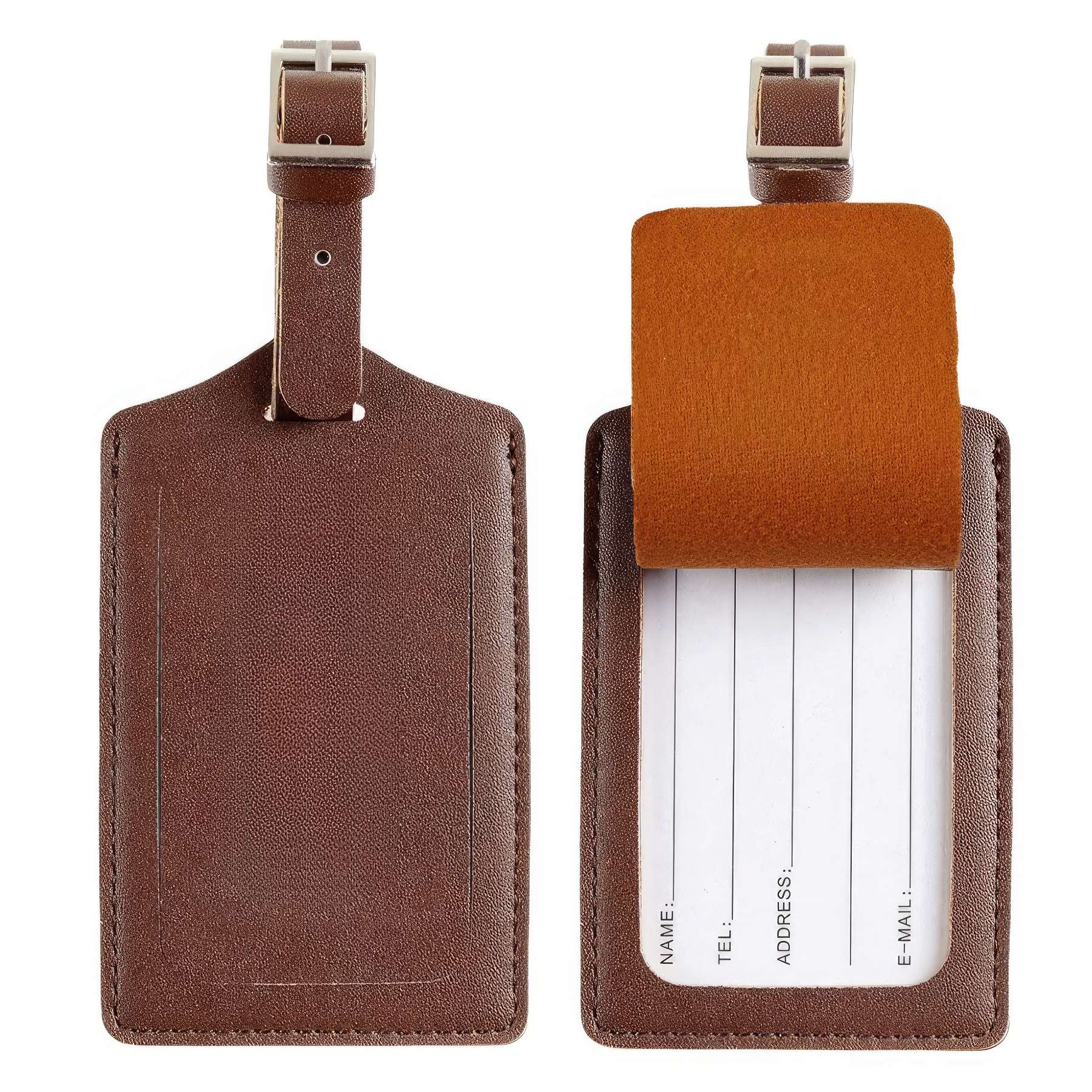 Faux Leather Luggage Tag for Suitcase 3