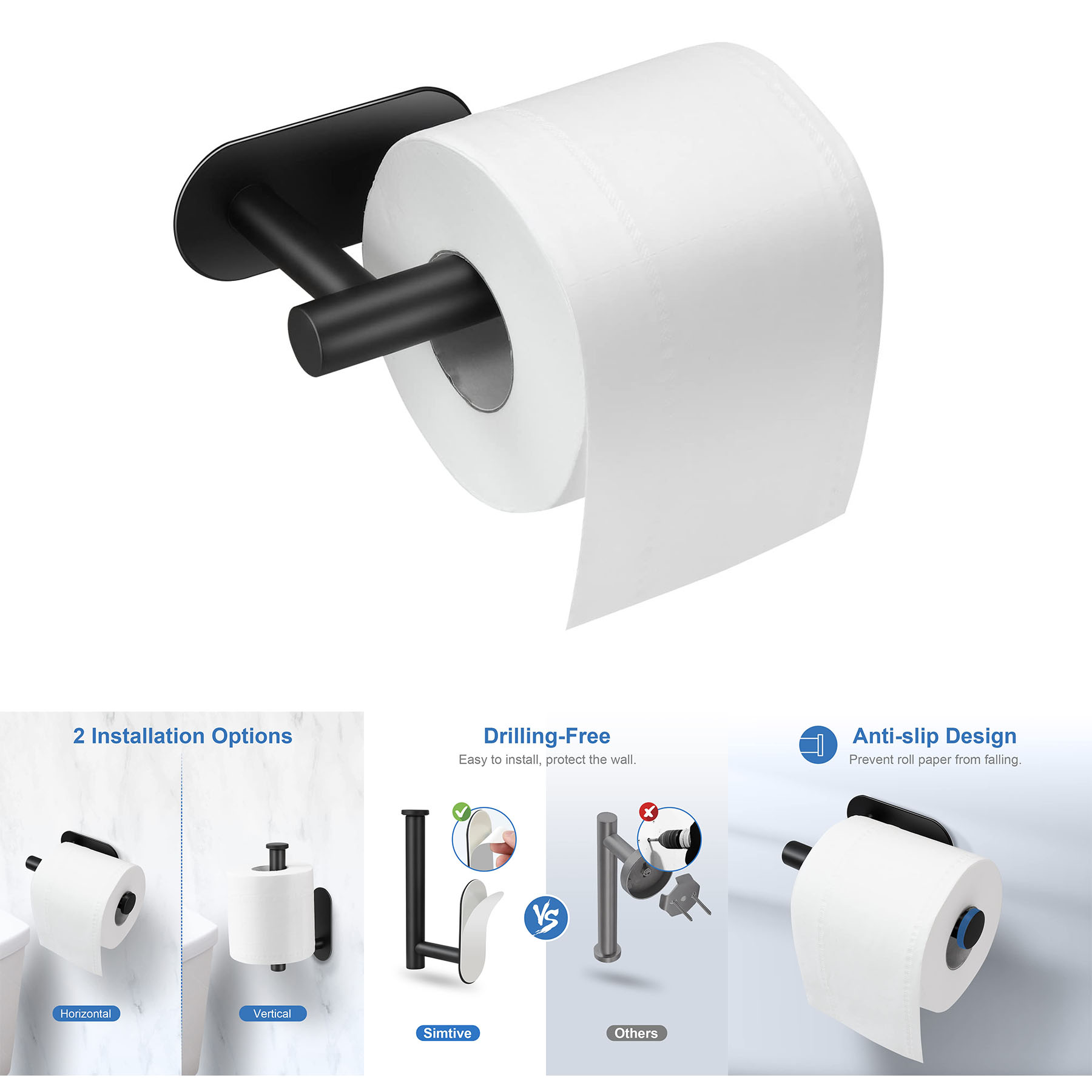 Adhesive Toilet Paper Holder 2