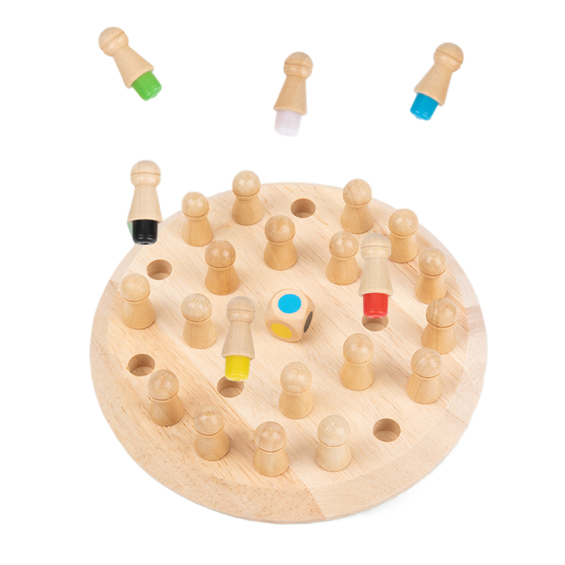Interactive Wooden Memory Chess 4