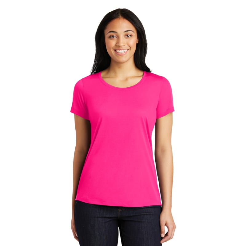 Sport-Tek Women's PosiCharge Competitor Cotton Touch Scoop Neck Tee. 37
