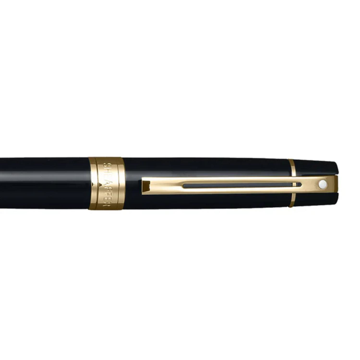 SHEAFFER® 300 Glossy with Gold Trim Executive Ballpoint Pen w/ Gift Box 2
