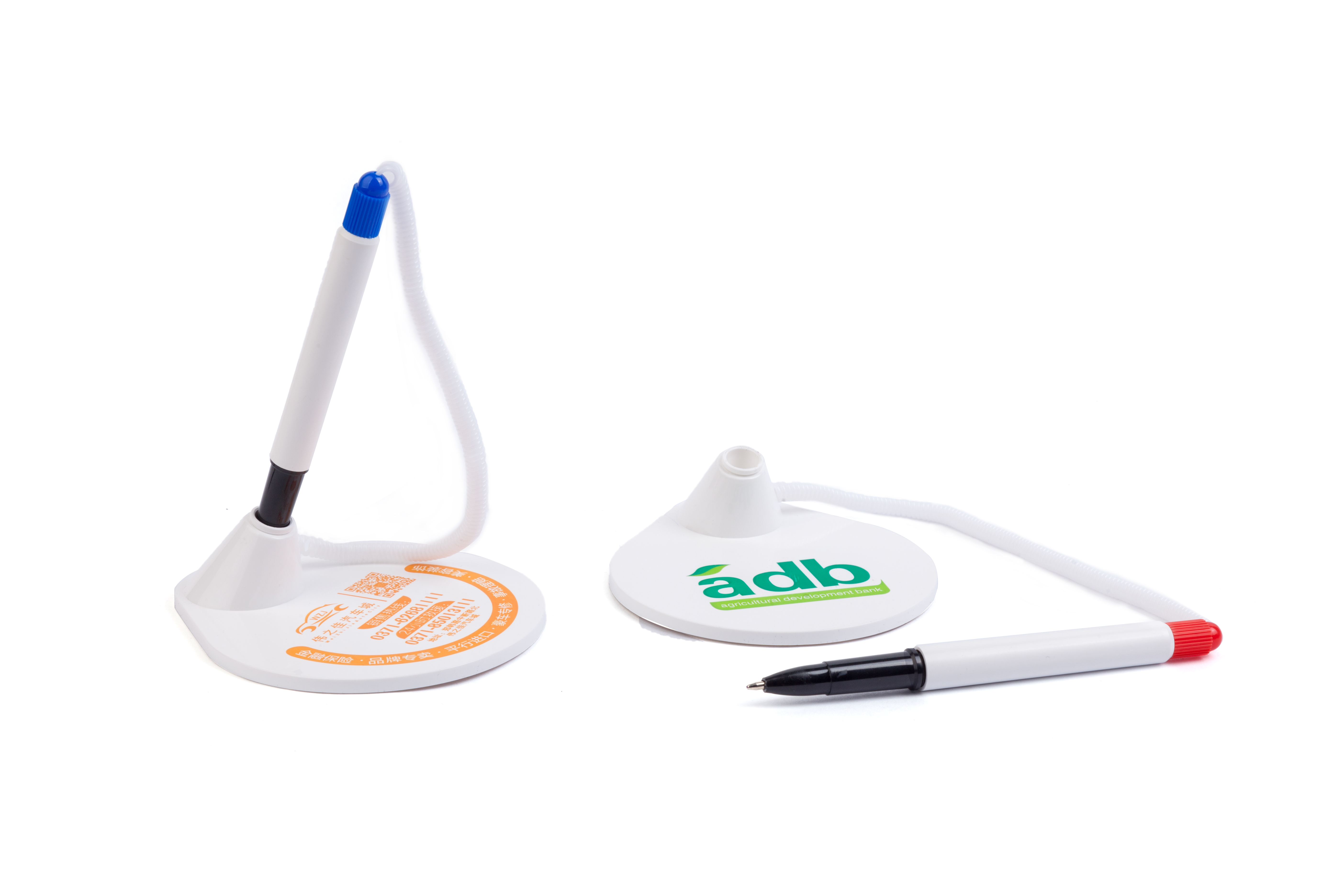 Reception Ballpoint Pen Stand w/ Retractable Cord 3