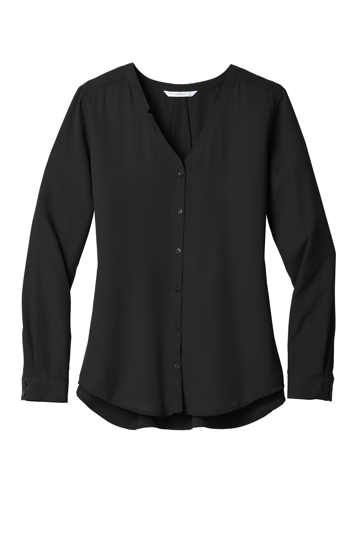 Women's Long Sleeve Button-Front Blouse