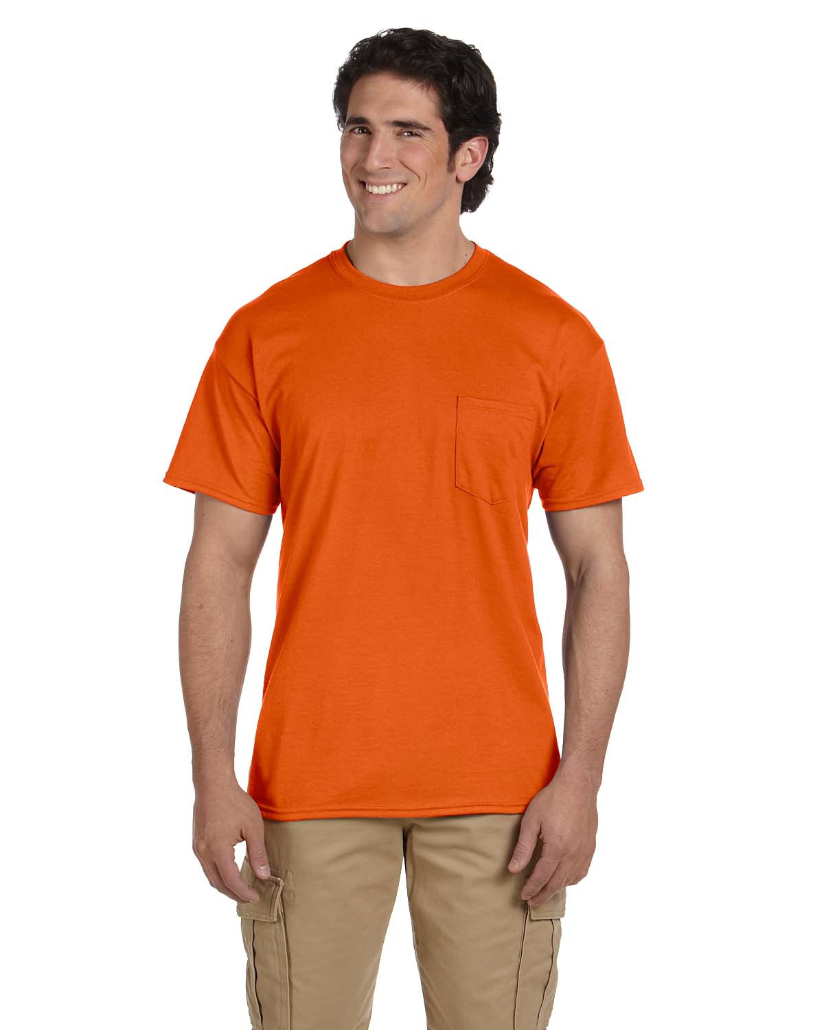 Color Medium Weight Poly-Cotton Pocket Tee 4