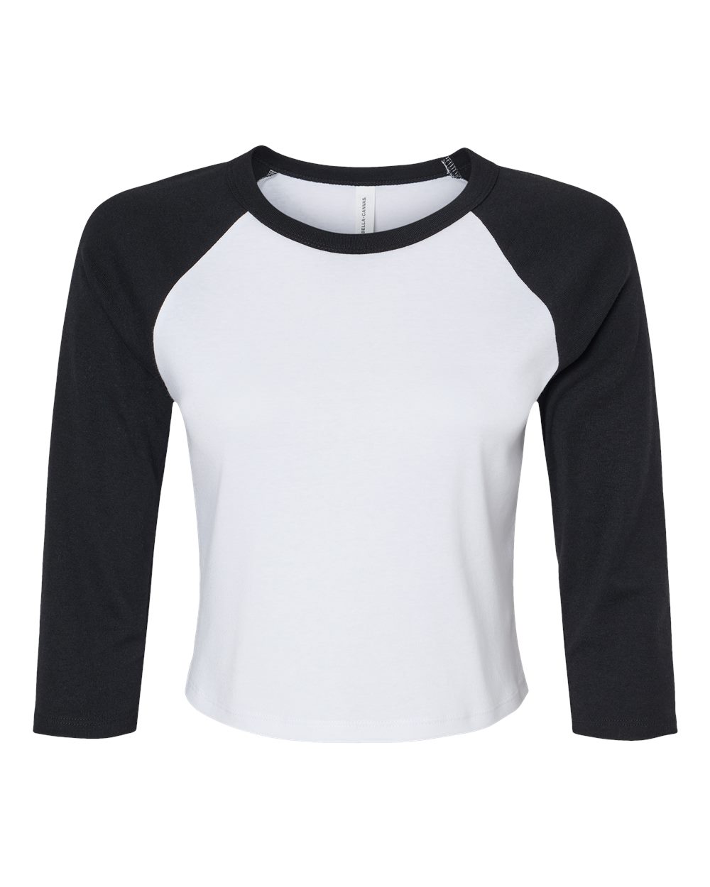 Women's Micro Rib Three-Quarter Raglan Sleeve Baby Tee - 1200 38